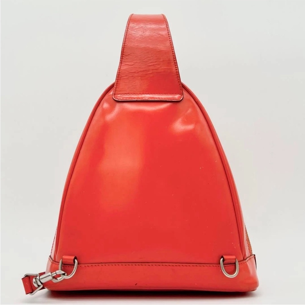 Gucci Orange Leather Backpack - image 3